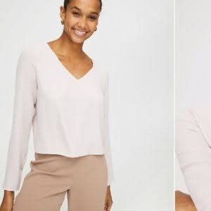 Babaton murphy blouse lilac fog